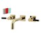 Kingston Brass KS6122DKL Two-Handle Wall Mount Bathroom Faucet, Polished Brass KS6122DKL - alternate 1